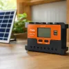 Orange and black alternating solar charging controller details Picture
